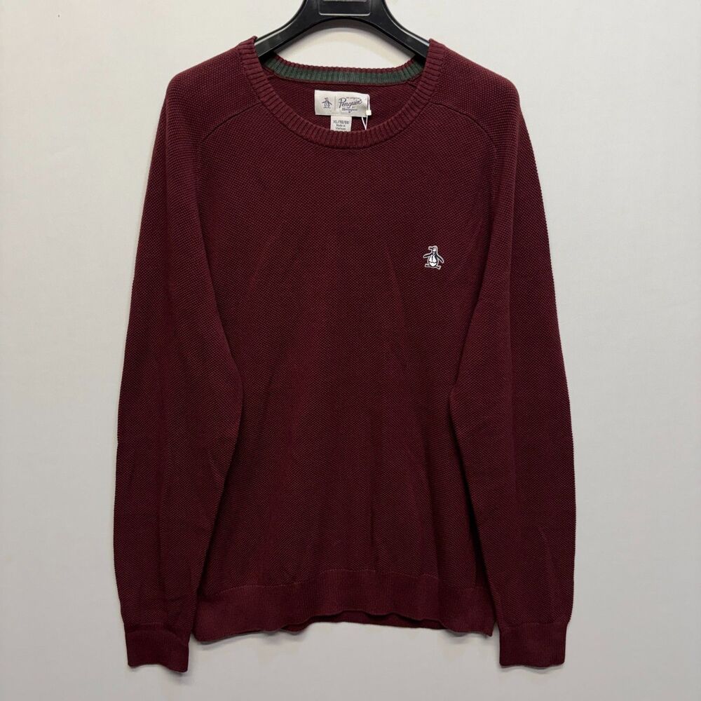 NWT Original Penguin Men Pullover Sweater Size XL X-Large Cotton C118 -8